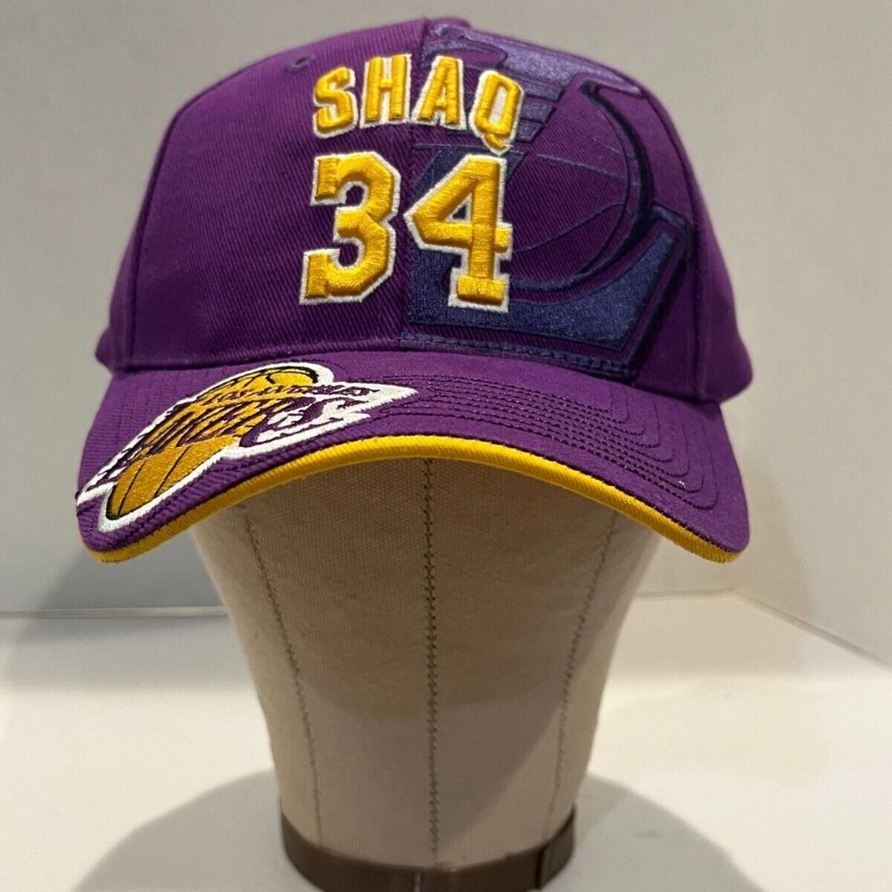Shaq 34 Los Angeles Lakers Dad Hat Purple Adjustable Strap, Clean NEW